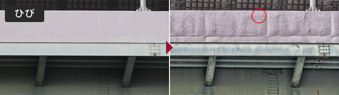 画像取込鮮明化ソフト LISr-Capture 鮮明化処理例 ひび