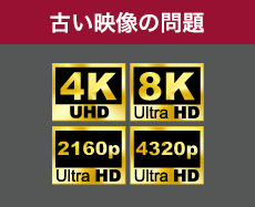 古い映像の問題